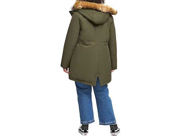 Levi's Women's Olive Parka (1X) (Open Box)