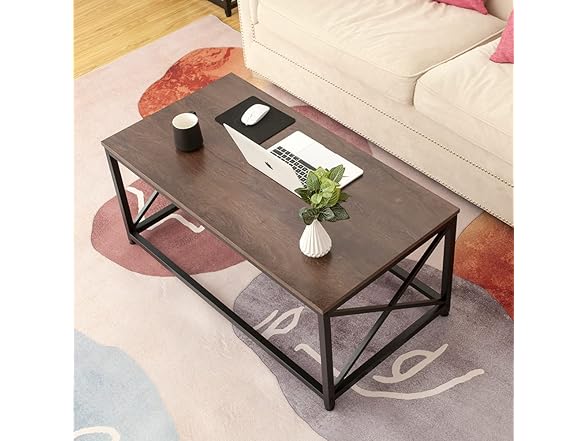 Coral Flower Modern 3 Piece Coffee Table Set