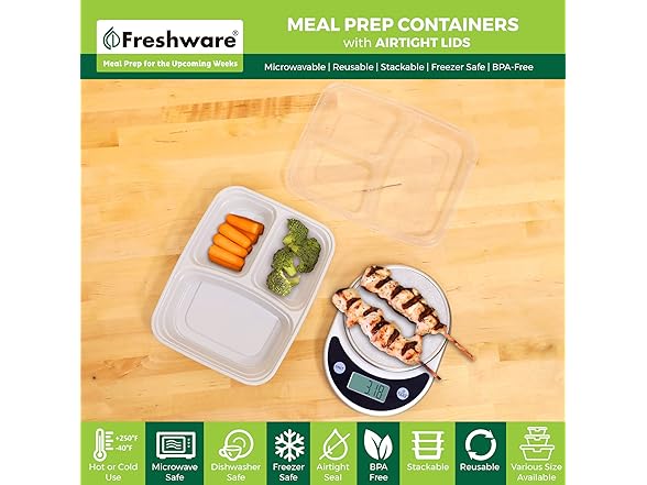 Freshware Freshware Meal Prep Containers [25 Pack]