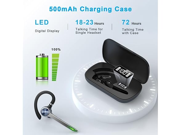 HEIBAS W0765 Bluetooth Headset-Black