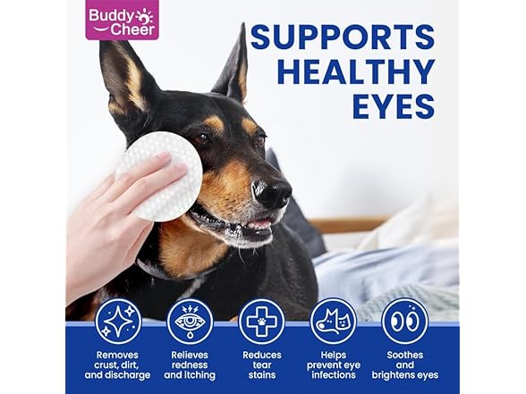 BuddyCheer Pet Eye Cleaning Wipes