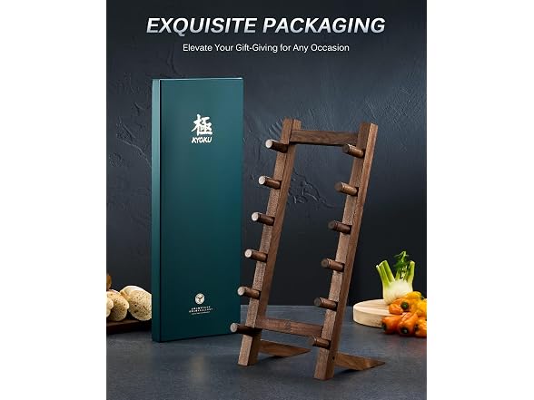 KYOKU 6 Layer Wooden Knife Stand