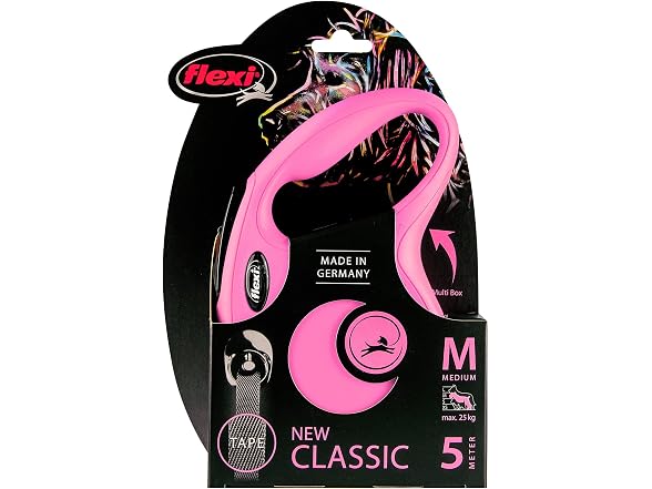 Automatic Leash Flexi New Classic M 5 M Pink