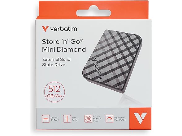 Verbatim 512GB MINI External SSD