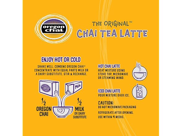 6PK Oregon Chai Original Chai Concentrate