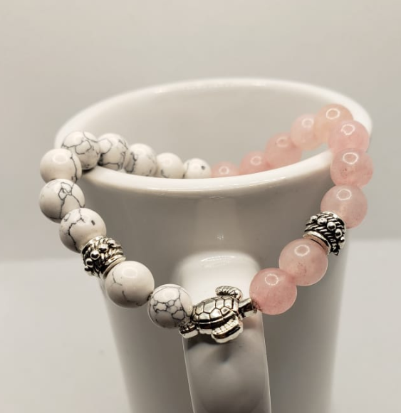 Genuine Quartz And Turtle Bracelet - Gallery 10