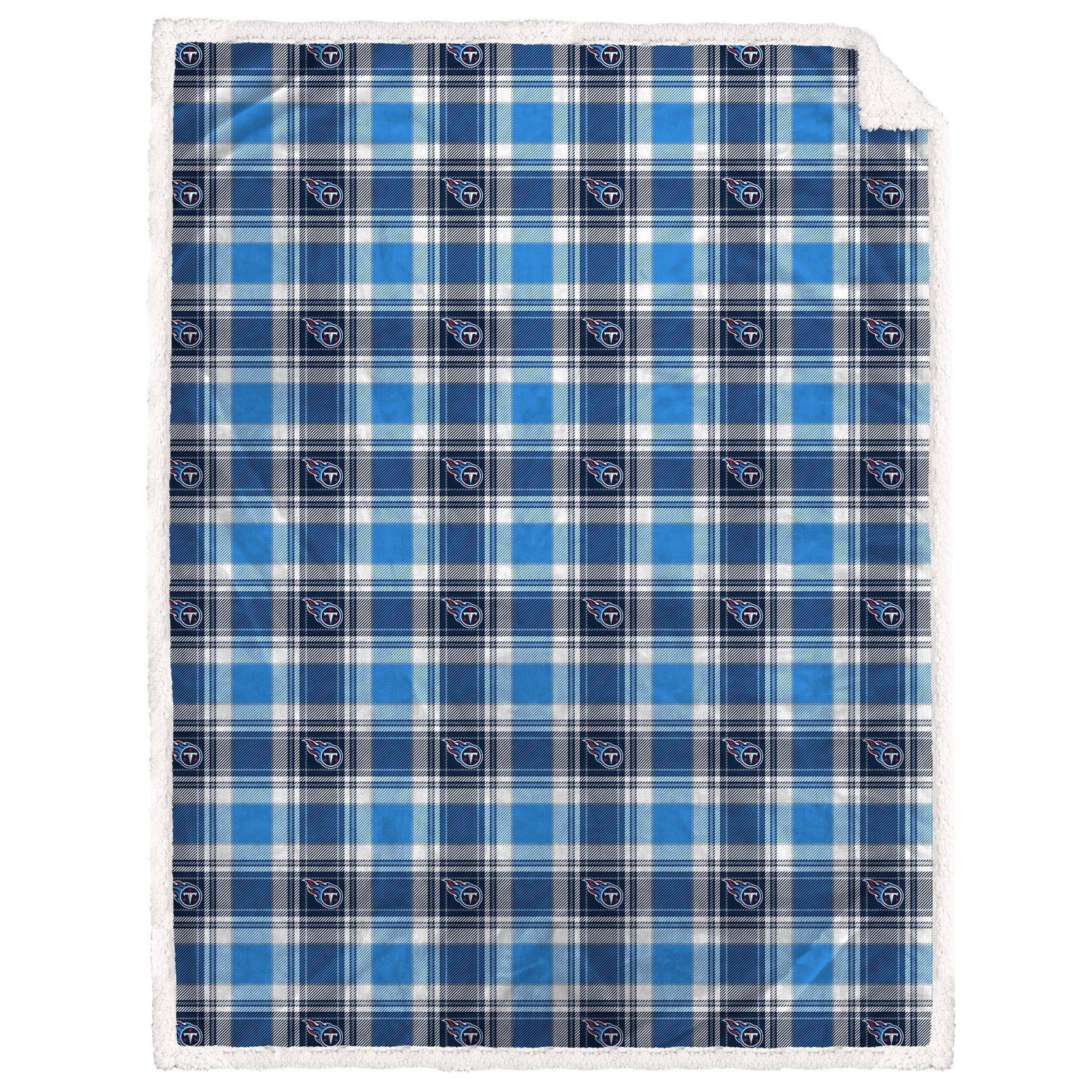 NFL Team Sherpa Plaid Blanket 60x90 - Gallery 14