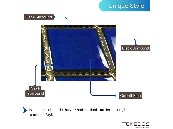 Tenedos Premium Quality 3x3 Cobalt Blue