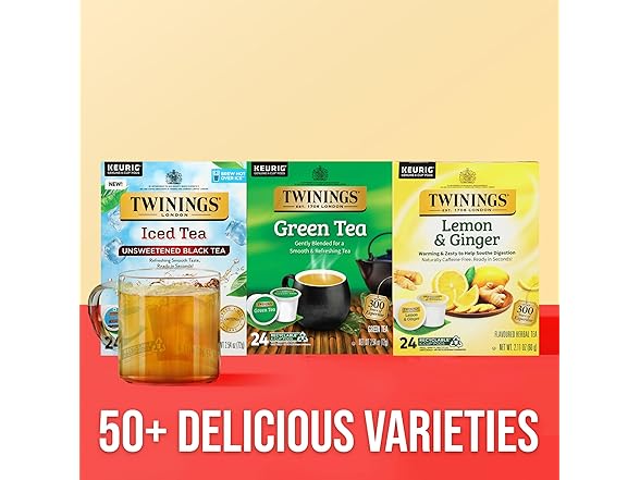 24Ct Twinings Green Tea K-Cup Pods for Keurig