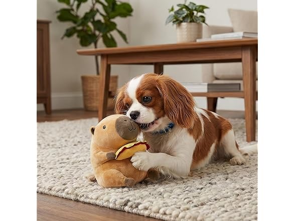 SPOT Capybara with Taco Plush Dog Toy