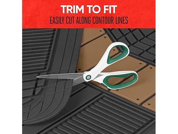 MOTOR TREND DualFlex™ Rubber Car Floor Mat