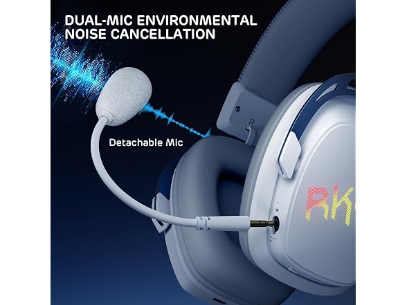 RK ROYAL KLUDGE RK-HG103-RWWT HG103 Gaming Headset,White