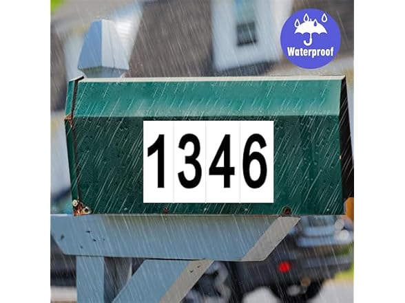 Adhesive Mailbox Numbers 3" 2pk