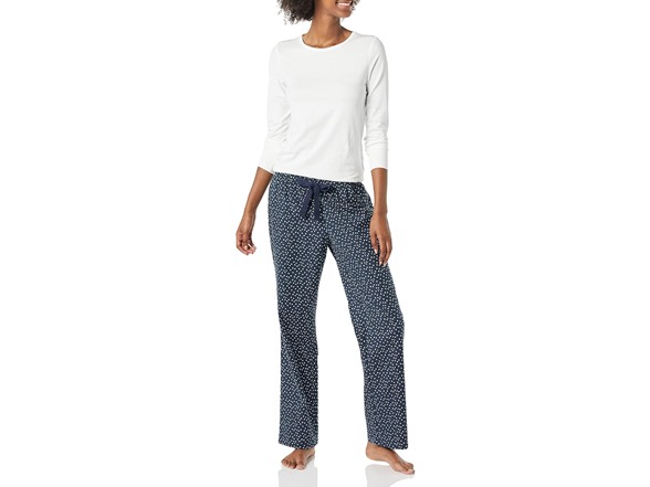 Navy Dot Print