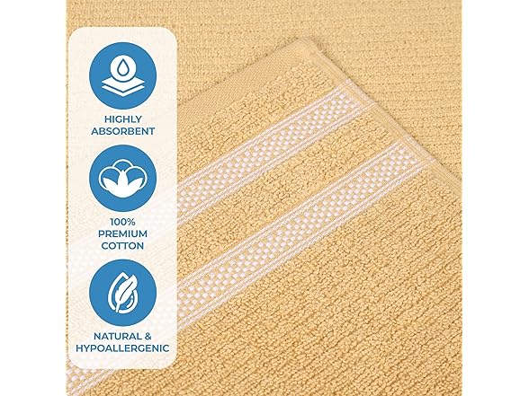 Superior Cotton 12-Piece Towel Set