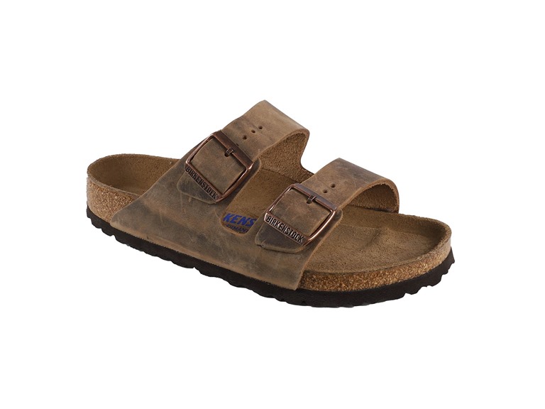 Birkenstock Arizona Soft Footbed Oiled Leather Sandals Tobacco Brown 40 Regular/Wide