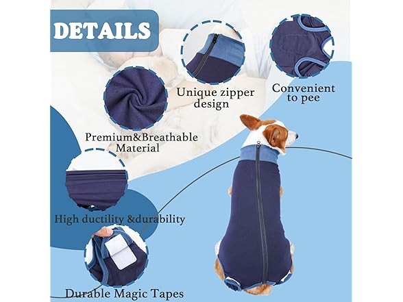 Breathable Dog Surgery Recovery Suit