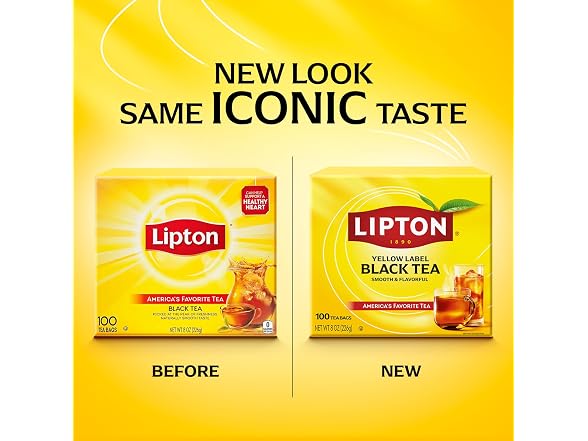 Lipton Black Tea Bags, Hot or Iced High