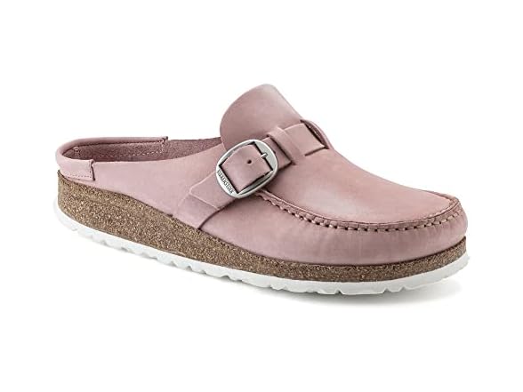 Birkenstock Women's Buckley Clog, Soft Pink Nubuck (36 EU)