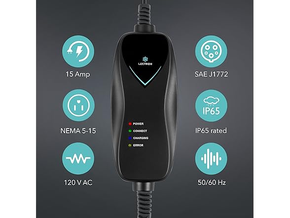 Lectron Level 1 15A J1772 Charger - Refurbished