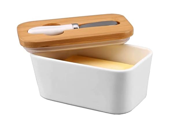 2 Pack Butter Dish with Lid and Knife