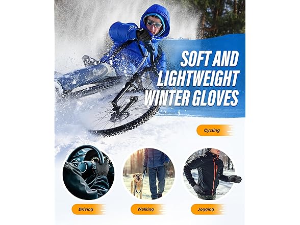 Deemii Winter Gloves with 3M Insulation