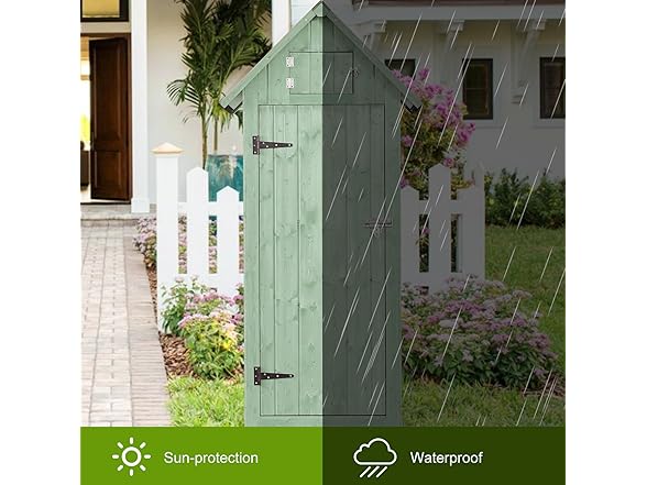 FairOnly Outdoor Shed Storage Cabinet