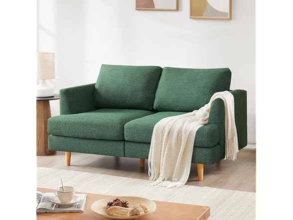 BFD Love Seat, 65 inches, Green