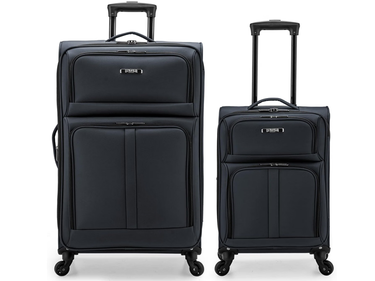 U.S. Traveler Anzio Softside Luggage Dark Grey, 2-Piece Set