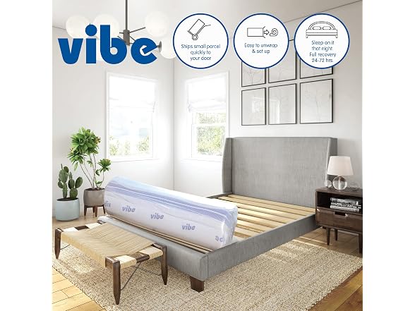 Vibe 12" King Gel Memory Foam Mattress