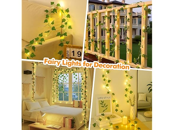 Lakumu Vine with Fairy Lights. 33ft (Your Choice)