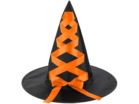 LANGFON Halloween Witch Hat for Women,