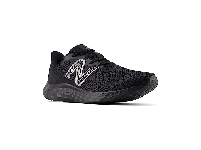 New Balance Men's Fresh Foam Arishi V4 Slip-Resistant Running Shoe, Black/Black Metallic/Black, 10 Wide