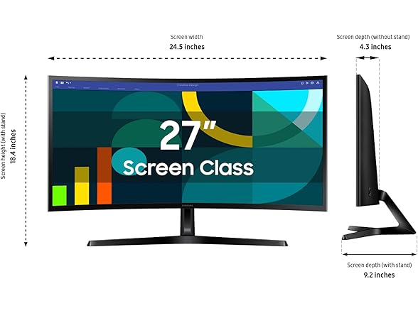 Samsung 27" FHD Curved Monitor | LS27D366GANXZA