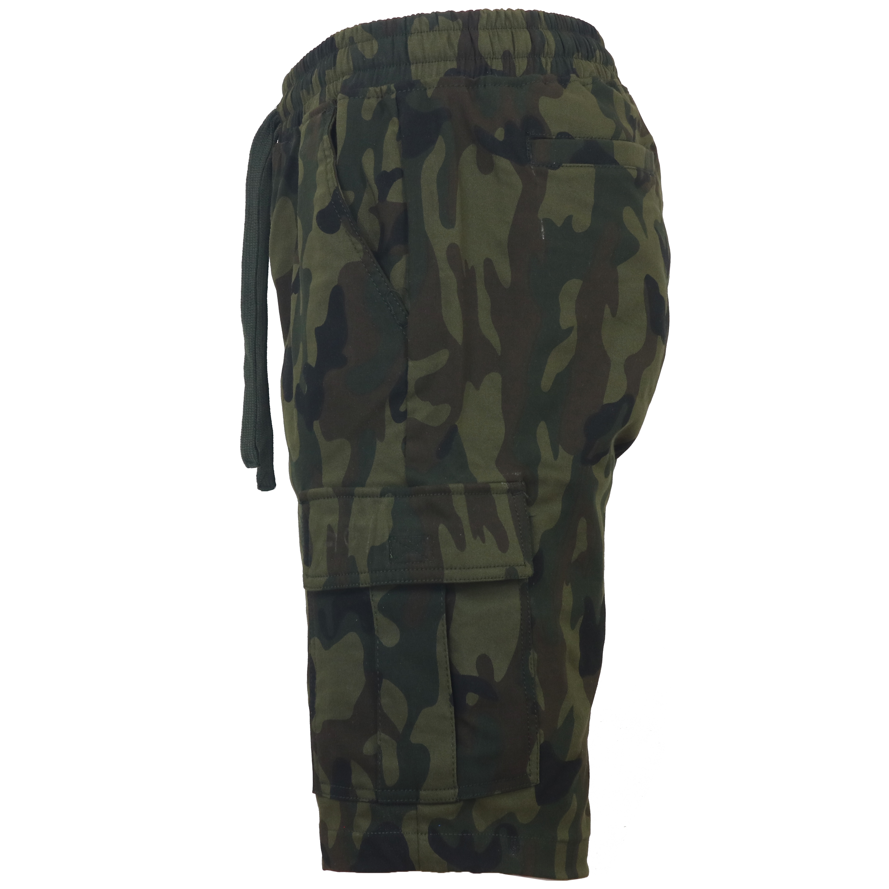 Mens Super Stretch Pull-On Cargo Shorts - Gallery 57