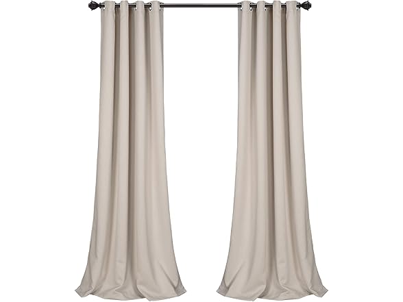 Lush Decor Grommet Blackout Curtain Panels, 52" W x 120" L