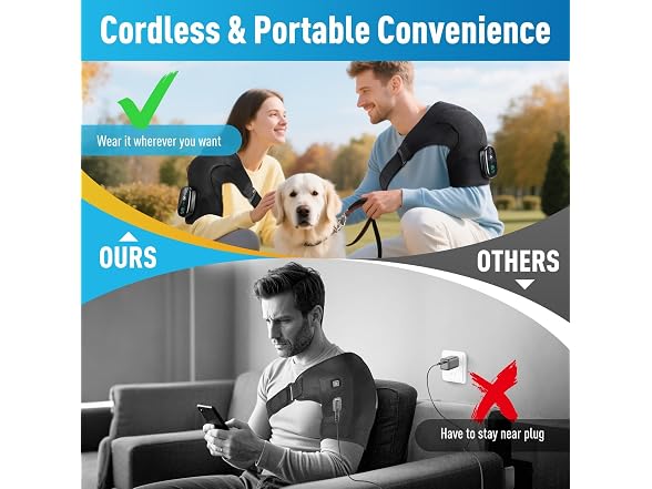 GVMSOR Cordless Shoulder Heating Pad