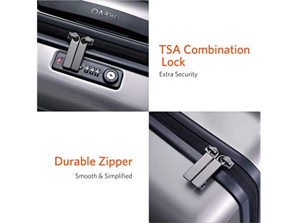 NINETYGO P21120Z1 20inch Carry On Luggage 22x14x9 Gray (Open Box)