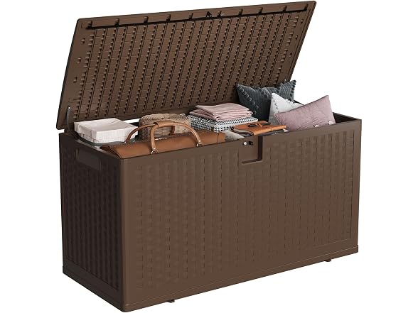PrecisionAuto 73 Gallon Outdoor Storage Deck Box