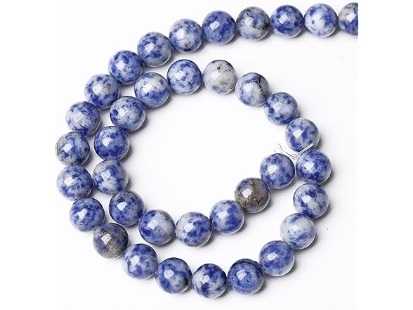 jiejinyu 8MM 45PCS Sodalite Natural Stone Spacer