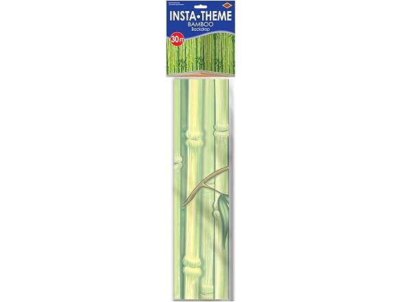 Beistle Bamboo Wall Backdrop 4ft x 30ft