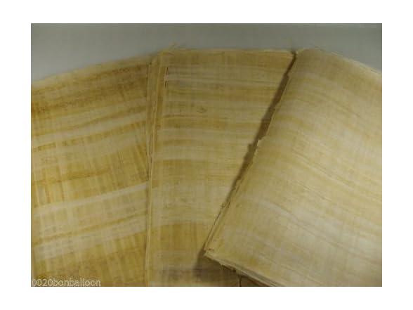 20 Blank Egyptian Papyrus Sheets for Art