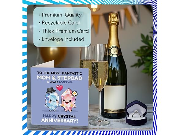 Stuff4 Playful 15th Anniversary Card