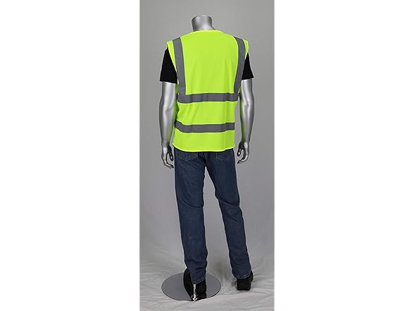 10PK Worktex Economy Fabric Class 2 Safety Vest, 2 Pockets