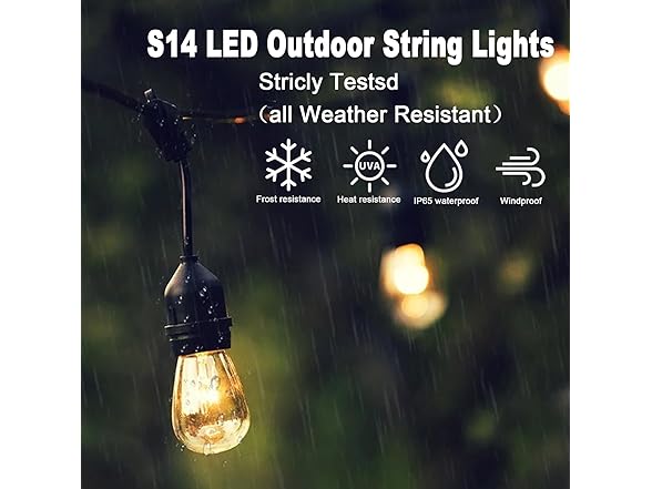 ShineU ShineU 48FT LED String Lights, 2200K S1