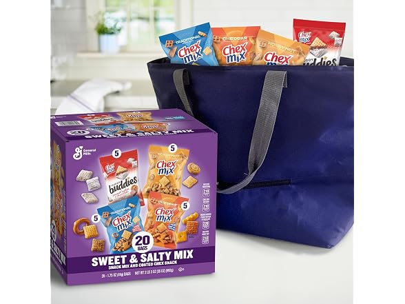 Chex Mix Variety Pack, Sweet & Salty, 20