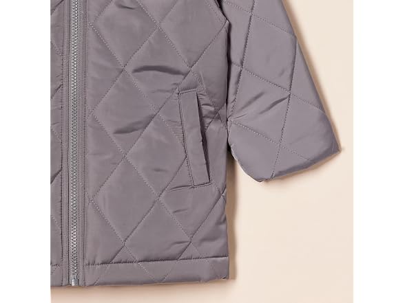 Amazon Essentials Unisex (XS) Long Quilted Jacket