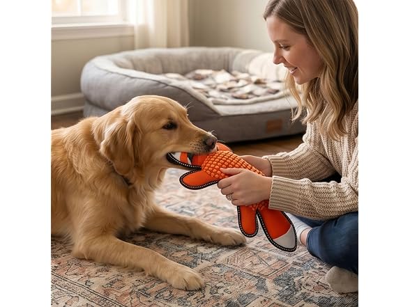 SPOT Dura-Fused Big Ballistic Barnyard Fox Dog Toy
