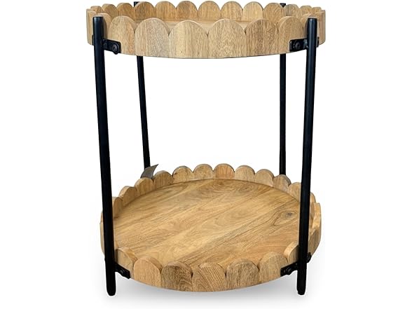 Howard Elliott Collection Ameesha Side Table Round Brown