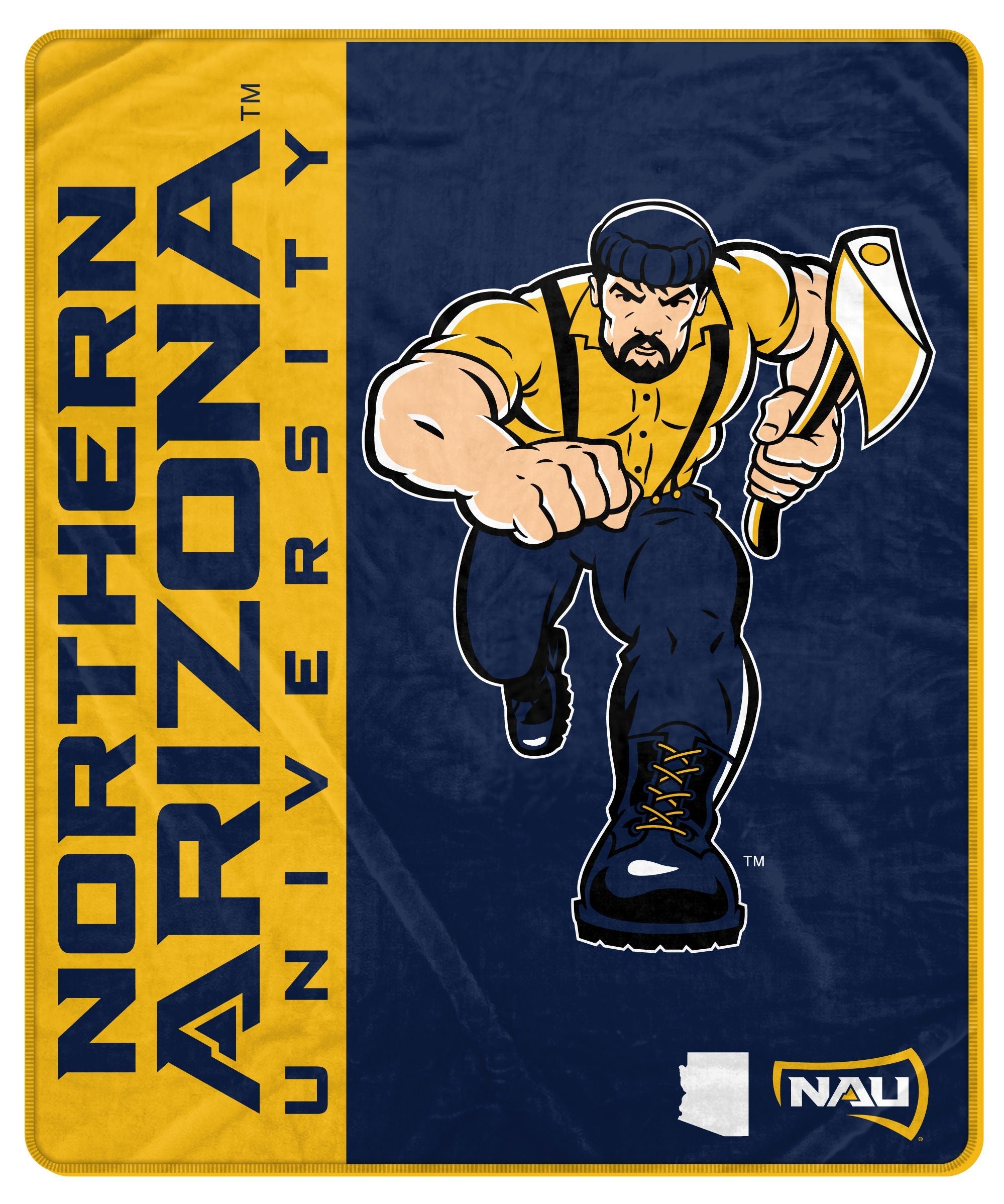 NCAA Side Bar Big Logo Blanket (50 x 60) - Gallery 13
